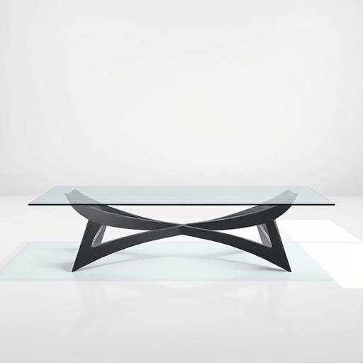 Mesa de centro de vidro temperado