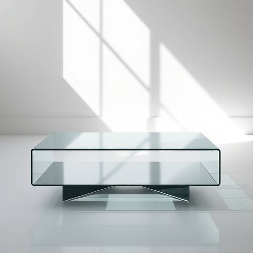 Mesa de centro de vidro temperado